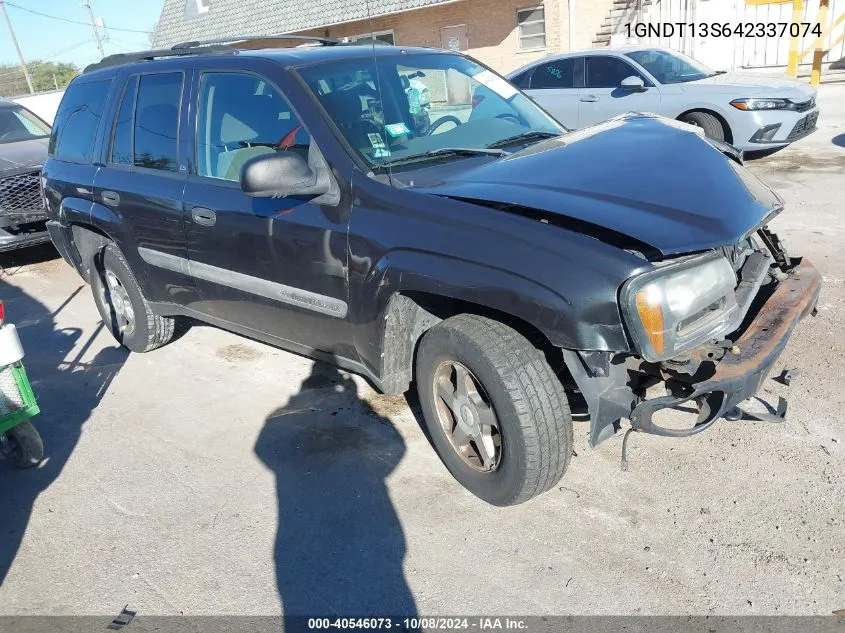 2004 Chevrolet Trailblazer Ls/Lt VIN: 1GNDT13S642337074 Lot: 40546073