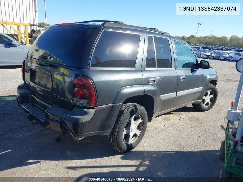 2004 Chevrolet Trailblazer Ls/Lt VIN: 1GNDT13S642337074 Lot: 40546073