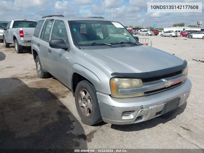 2004 Chevrolet Trailblazer Ls VIN: 1GNDS13S142177608 Lot: 40649186