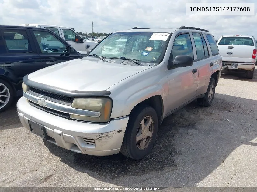 2004 Chevrolet Trailblazer Ls VIN: 1GNDS13S142177608 Lot: 40649186