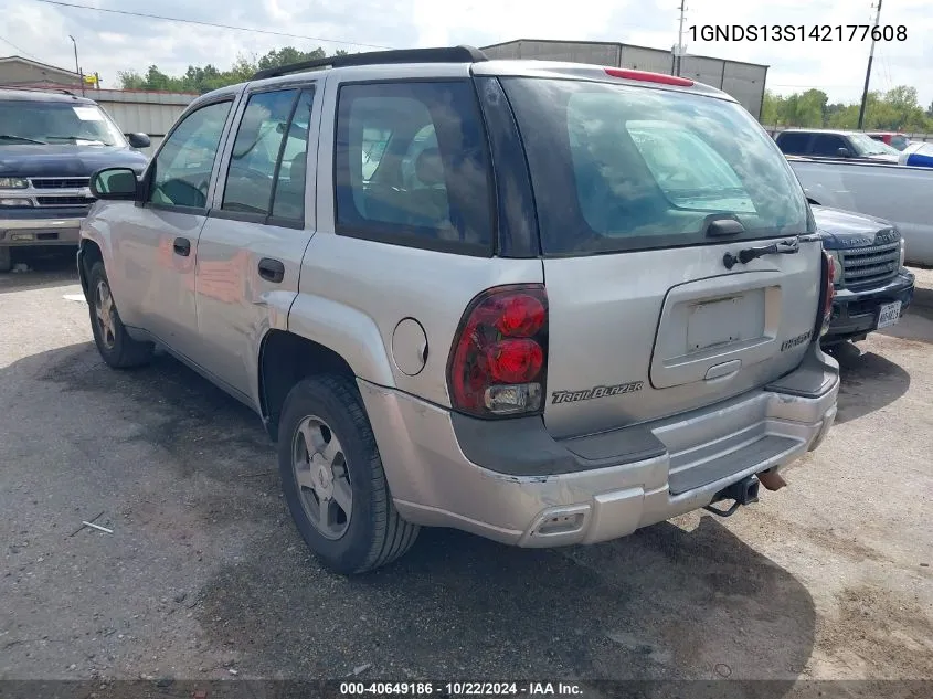 2004 Chevrolet Trailblazer Ls VIN: 1GNDS13S142177608 Lot: 40649186