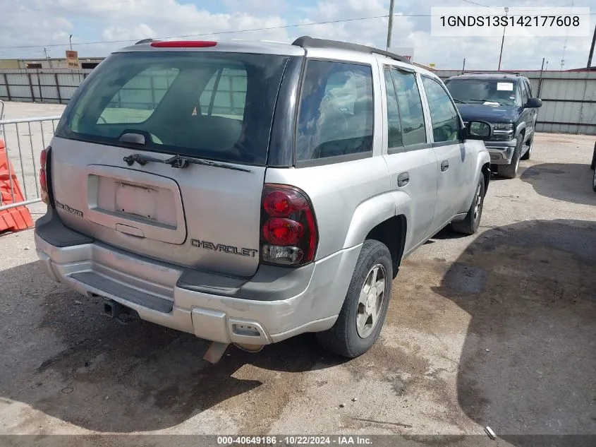 2004 Chevrolet Trailblazer Ls VIN: 1GNDS13S142177608 Lot: 40649186