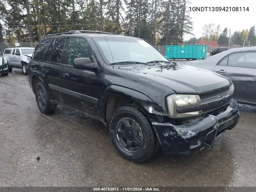 2004 Chevrolet Trailblazer Ls VIN: 1GNDT13S942108114 Lot: 40753973