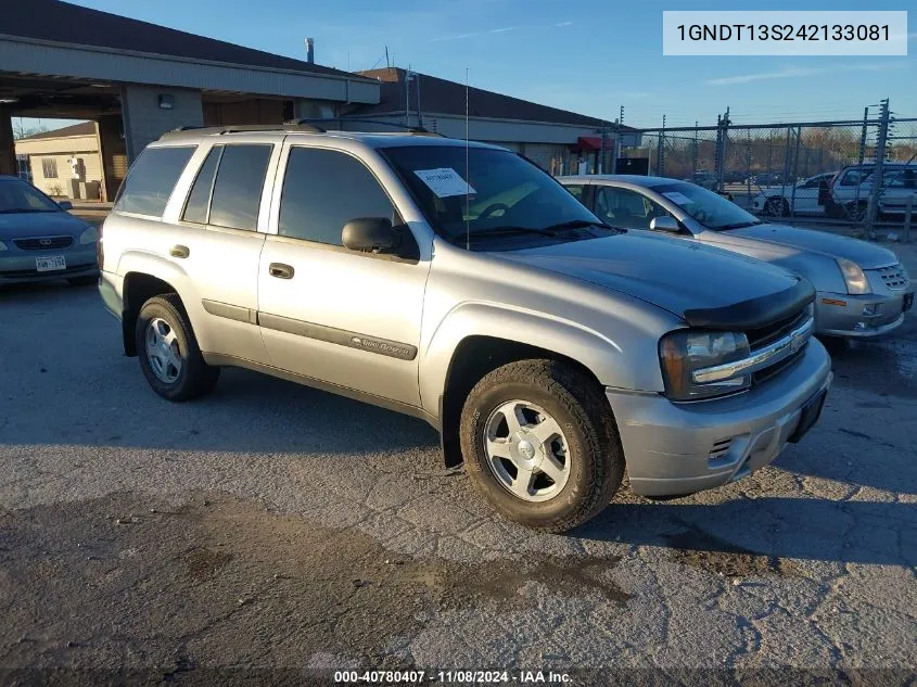 2004 Chevrolet Trailblazer Ls VIN: 1GNDT13S242133081 Lot: 40780407