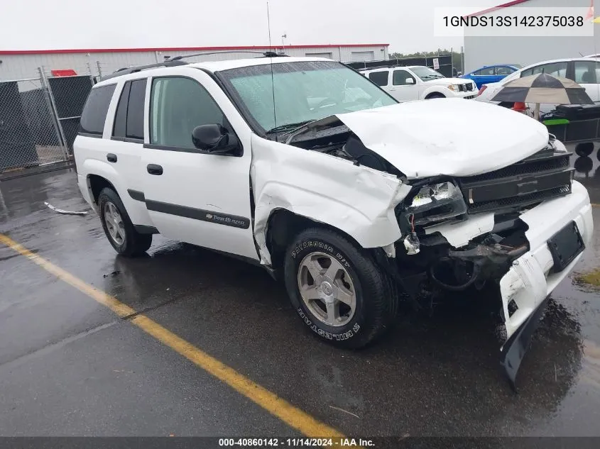 2004 Chevrolet Trailblazer Ls VIN: 1GNDS13S142375038 Lot: 40860142