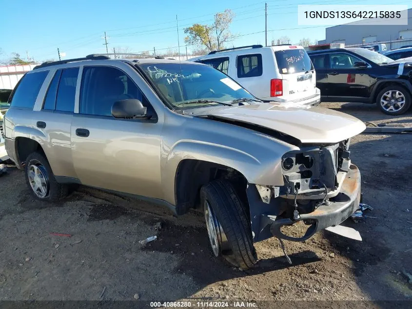 2004 Chevrolet Trailblazer Ls VIN: 1GNDS13S642215835 Lot: 40865280