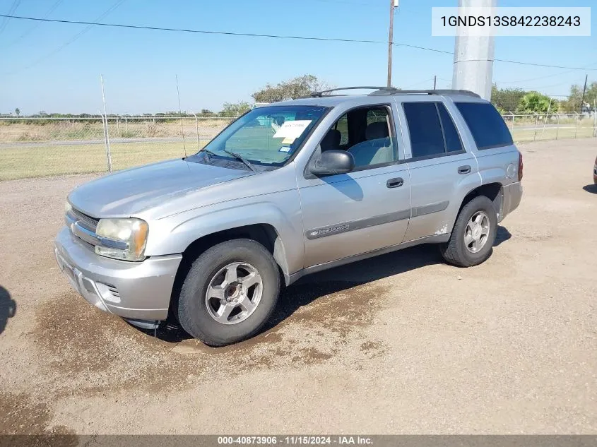 2004 Chevrolet Trailblazer Ls VIN: 1GNDS13S842238243 Lot: 40873906