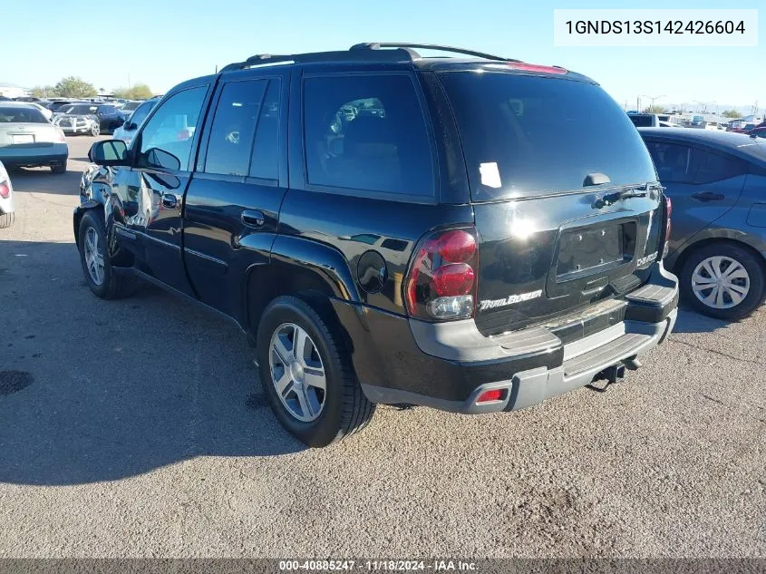 2004 Chevrolet Trailblazer Lt VIN: 1GNDS13S142426604 Lot: 40885247