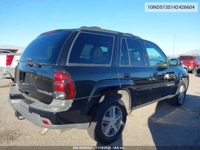 2004 Chevrolet Trailblazer Lt VIN: 1GNDS13S142426604 Lot: 40885247