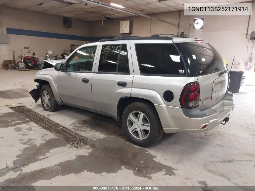 2005 Chevrolet Trailblazer Ls VIN: 1GNDT13S252171914 Lot: 39875176