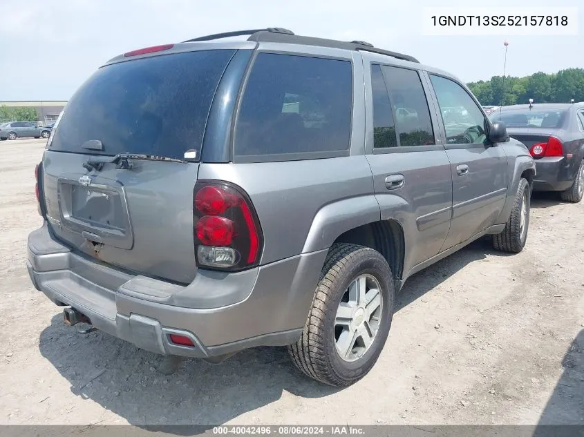 2005 Chevrolet Trailblazer Lt VIN: 1GNDT13S252157818 Lot: 40042496