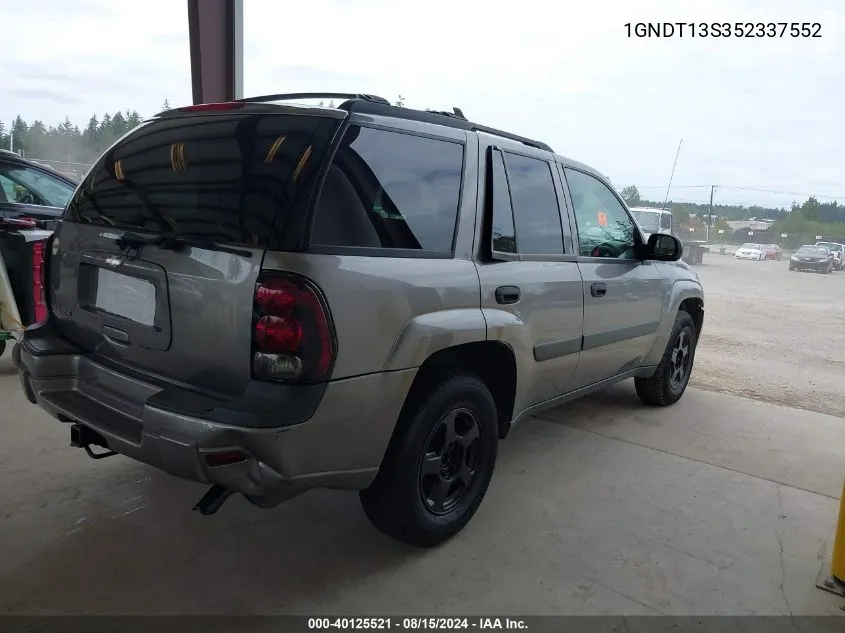 2005 Chevrolet Trailblazer Ls VIN: 1GNDT13S352337552 Lot: 40125521