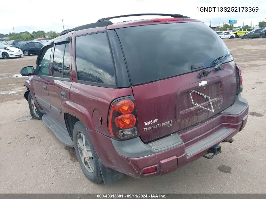 2005 Chevrolet Trailblazer Ls VIN: 1GNDT13S252173369 Lot: 40313801