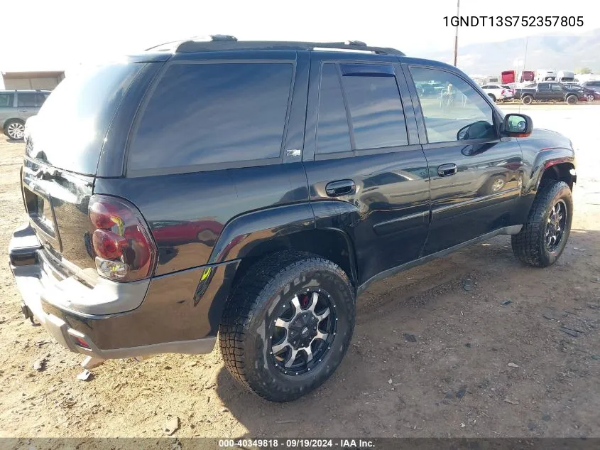 2005 Chevrolet Trailblazer Lt VIN: 1GNDT13S752357805 Lot: 40349818