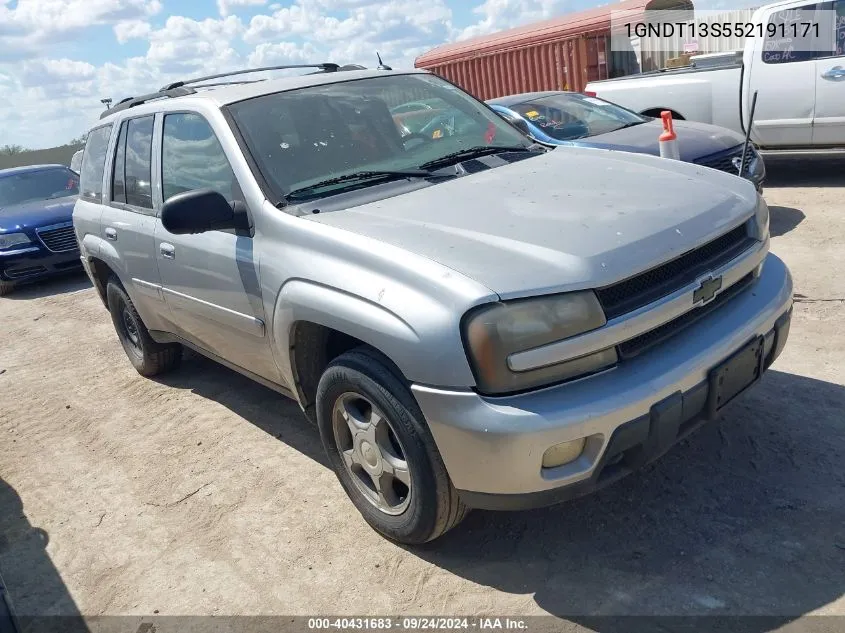 2005 Chevrolet Trailblazer Lt VIN: 1GNDT13S552191171 Lot: 40431683