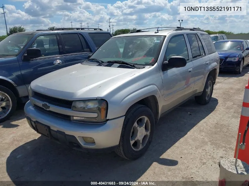 2005 Chevrolet Trailblazer Lt VIN: 1GNDT13S552191171 Lot: 40431683