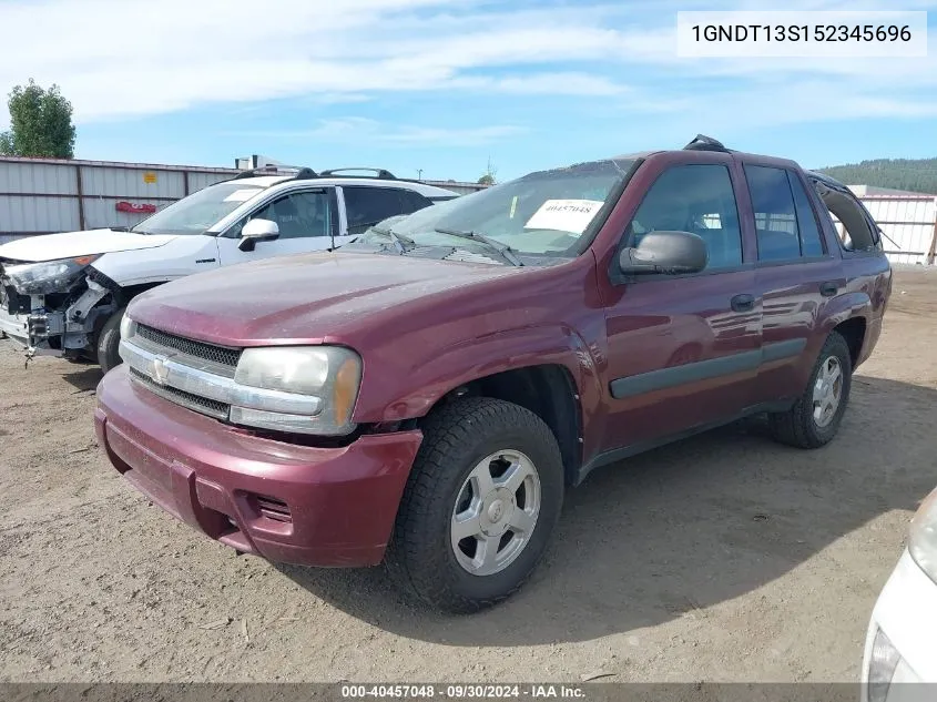 2005 Chevrolet Trailblazer Ls VIN: 1GNDT13S152345696 Lot: 40457048