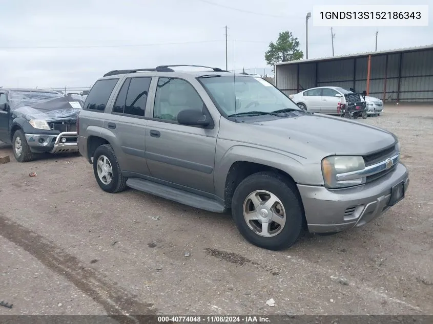 2005 Chevrolet Trailblazer Ls VIN: 1GNDS13S152186343 Lot: 40774048