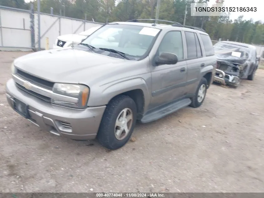 2005 Chevrolet Trailblazer Ls VIN: 1GNDS13S152186343 Lot: 40774048