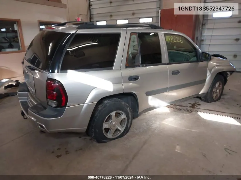 1GNDT13S552347726 2005 Chevrolet Trailblazer Ls