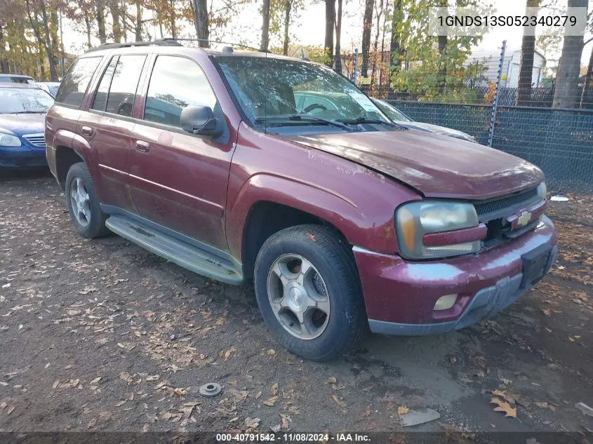 2005 Chevrolet Trailblazer Lt VIN: 1GNDS13S052340279 Lot: 40791542