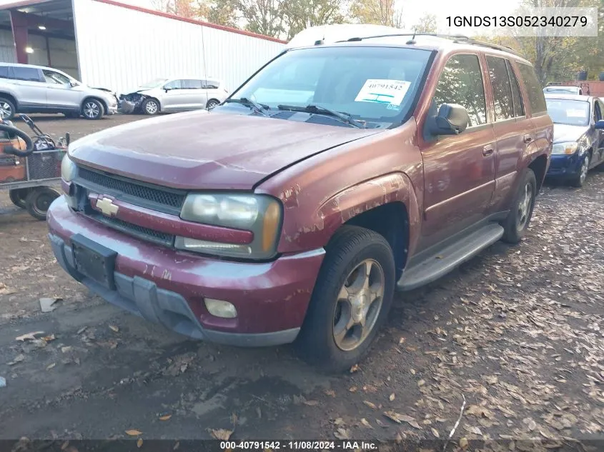 2005 Chevrolet Trailblazer Lt VIN: 1GNDS13S052340279 Lot: 40791542