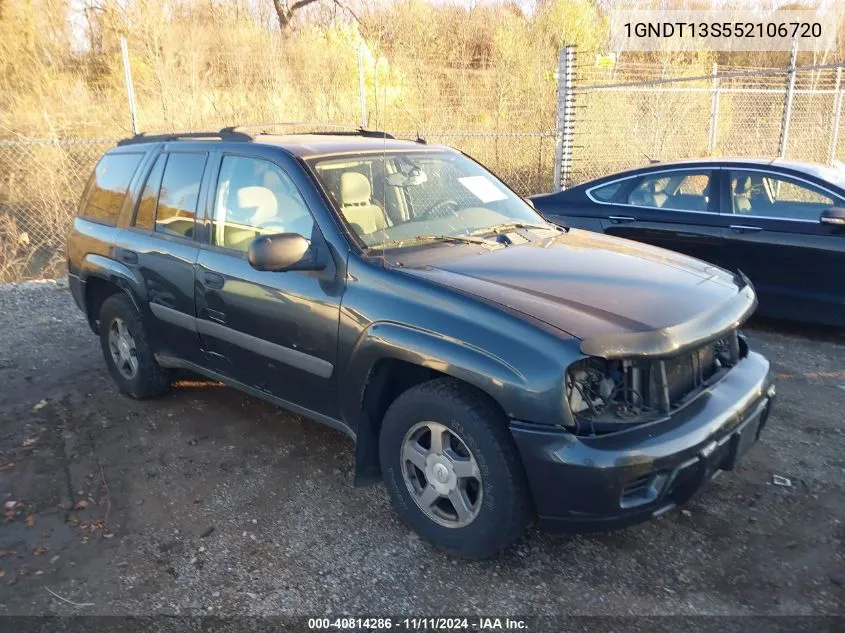 2005 Chevrolet Trailblazer Ls VIN: 1GNDT13S552106720 Lot: 40814286