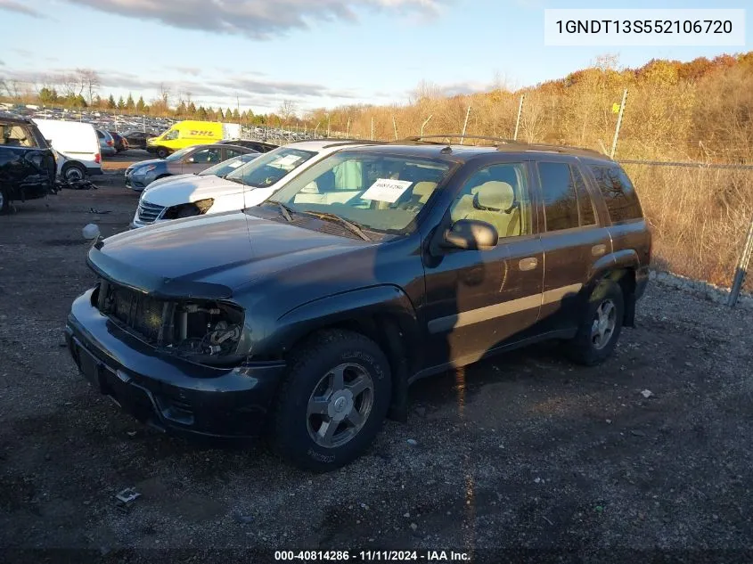 2005 Chevrolet Trailblazer Ls VIN: 1GNDT13S552106720 Lot: 40814286