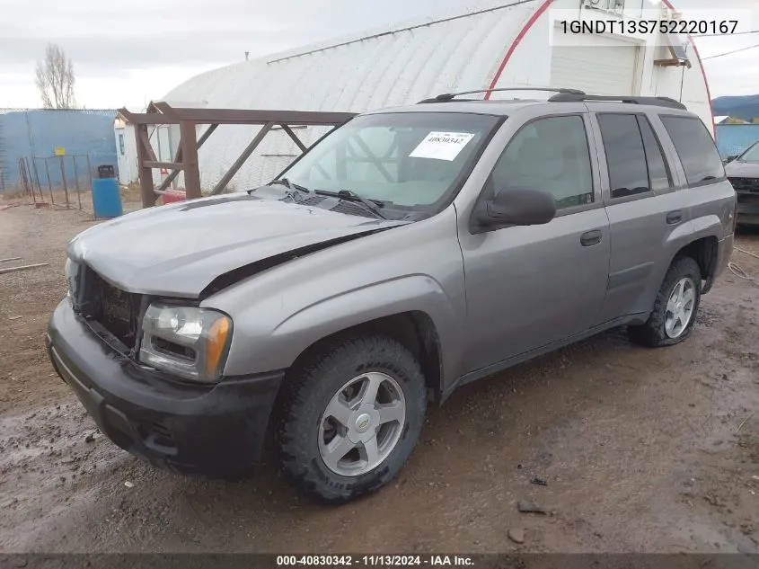 1GNDT13S752220167 2005 Chevrolet Trailblazer Ls