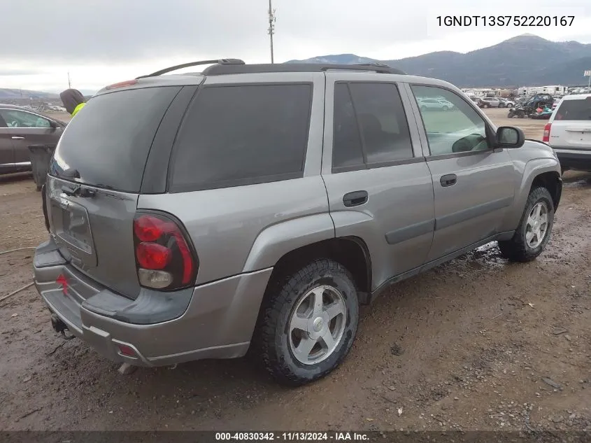 1GNDT13S752220167 2005 Chevrolet Trailblazer Ls