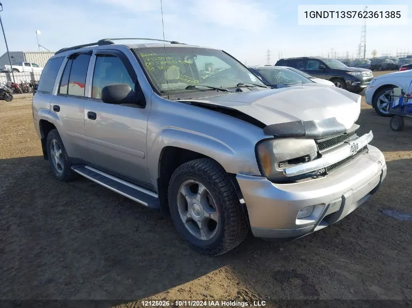 2006 Chevrolet Trailblazer Ls VIN: 1GNDT13S762361385 Lot: 12125026