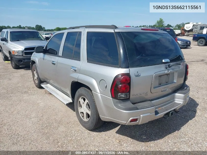 1GNDS13S662115561 2006 Chevrolet Trailblazer Ls