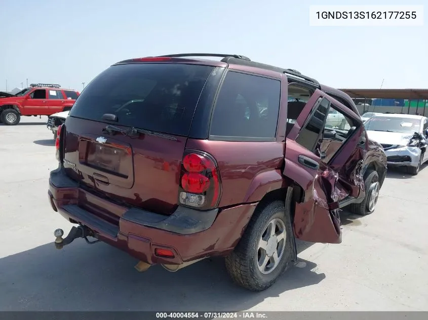 2006 Chevrolet Trailblazer Ls VIN: 1GNDS13S162177255 Lot: 40004554