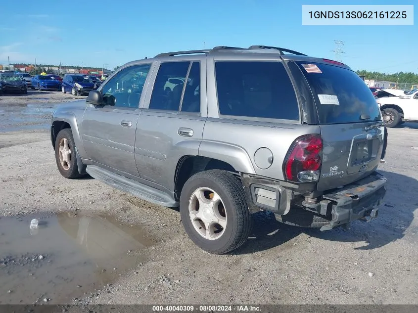 2006 Chevrolet Trailblazer Lt VIN: 1GNDS13S062161225 Lot: 40040309