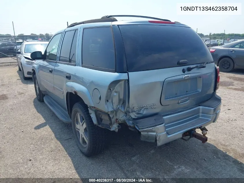 2006 Chevrolet Trailblazer Ls VIN: 1GNDT13S462358704 Lot: 40236317