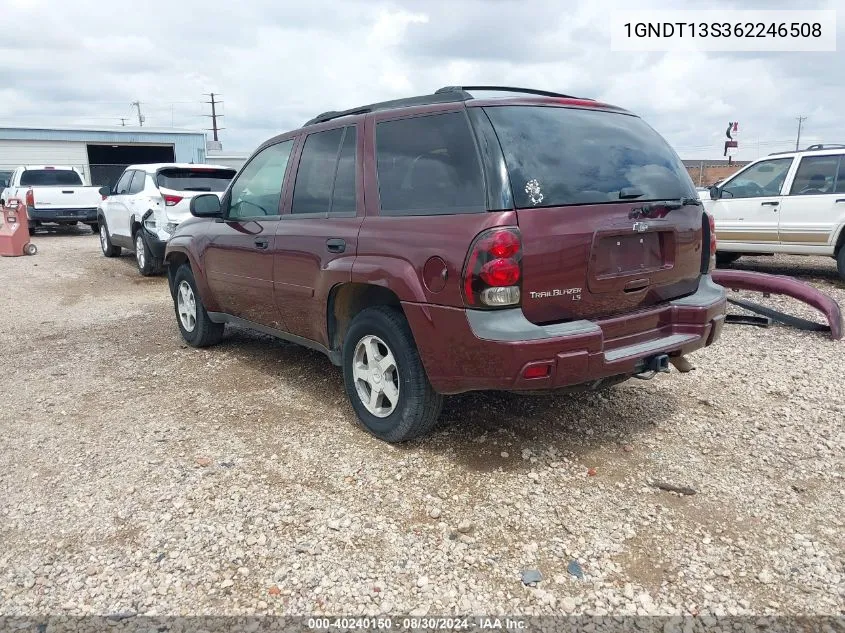 1GNDT13S362246508 2006 Chevrolet Trailblazer Ls