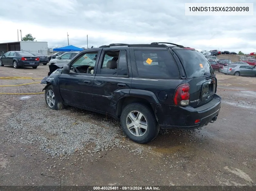 2006 Chevrolet Trailblazer Lt VIN: 1GNDS13SX62308098 Lot: 40325481