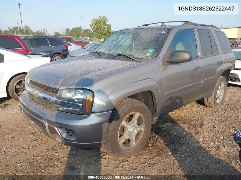 1GNDS13S262322447 2006 Chevrolet Trailblazer Ls/Lt