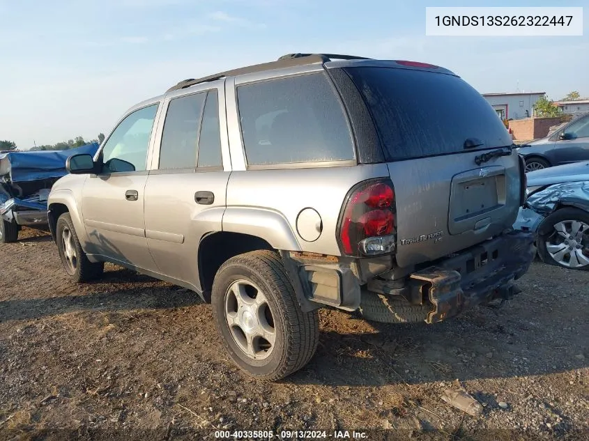 1GNDS13S262322447 2006 Chevrolet Trailblazer Ls/Lt