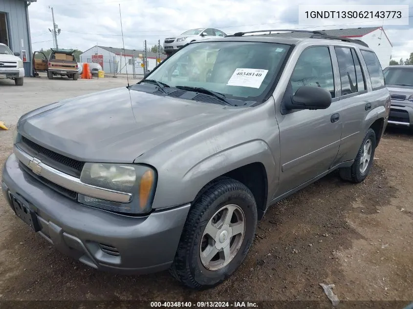 2006 Chevrolet Trailblazer Ls VIN: 1GNDT13S062143773 Lot: 40348140