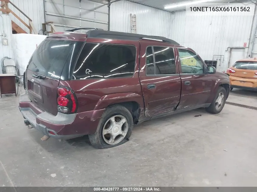 2006 Chevrolet Trailblazer Ext Ls VIN: 1GNET16SX66161562 Lot: 40428777