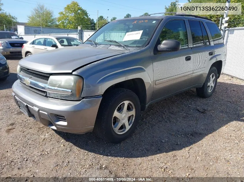 1GNDT13S362260490 2006 Chevrolet Trailblazer Ls