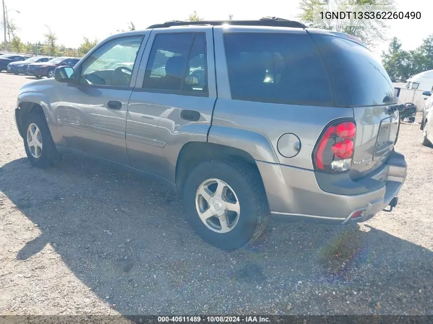 1GNDT13S362260490 2006 Chevrolet Trailblazer Ls