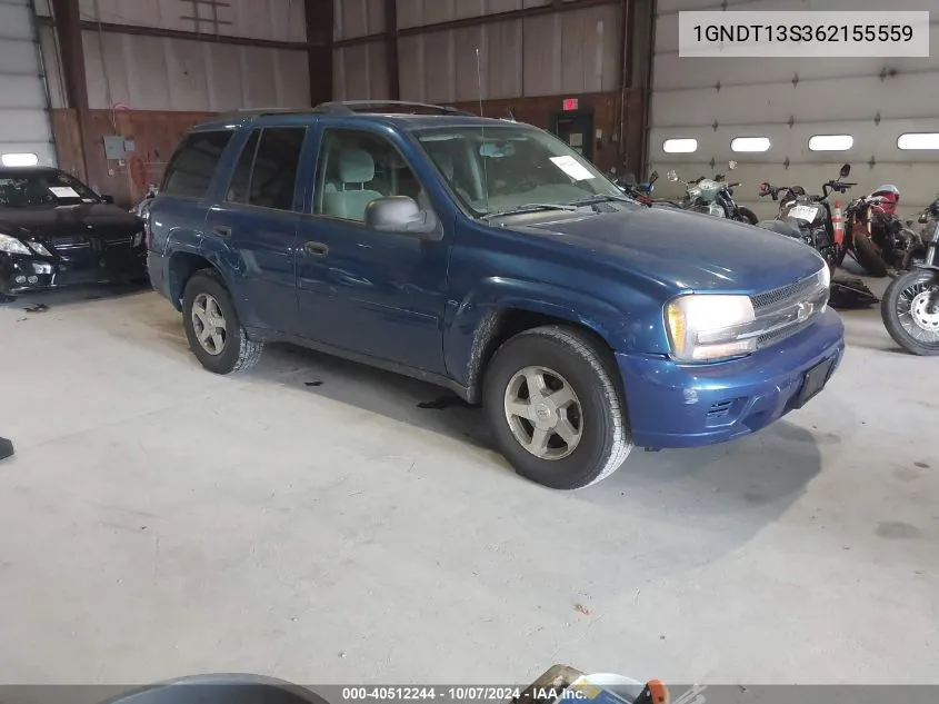 2006 Chevrolet Trailblazer Ls VIN: 1GNDT13S362155559 Lot: 40512244