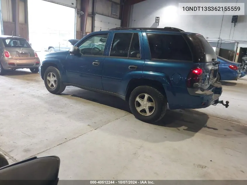 2006 Chevrolet Trailblazer Ls VIN: 1GNDT13S362155559 Lot: 40512244