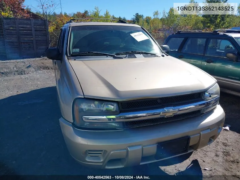 2006 Chevrolet Trailblazer Ls VIN: 1GNDT13S362143525 Lot: 40542563