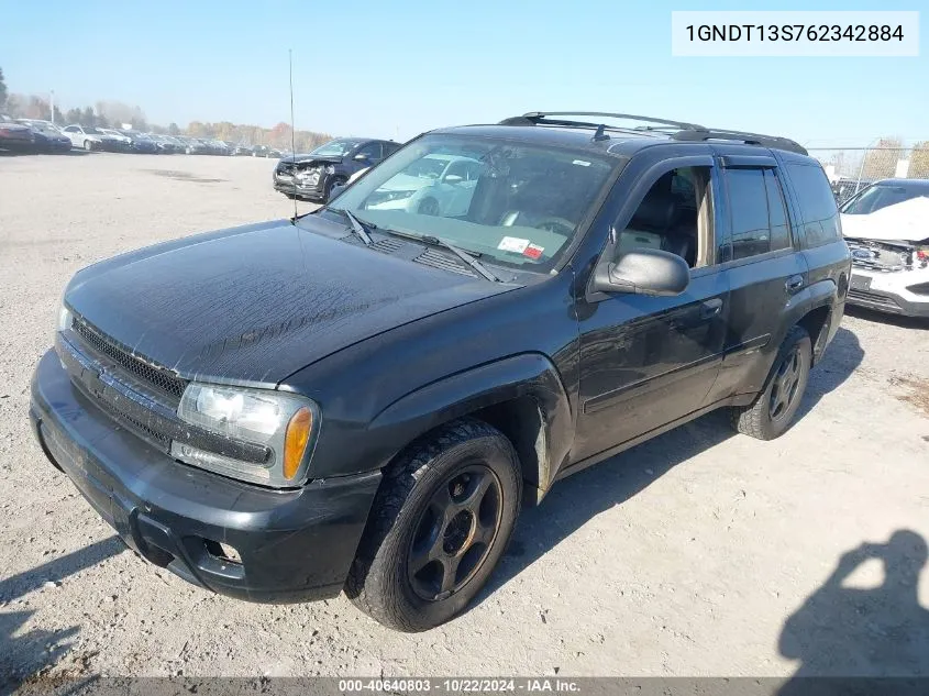 2006 Chevrolet Trailblazer Ls VIN: 1GNDT13S762342884 Lot: 40640803