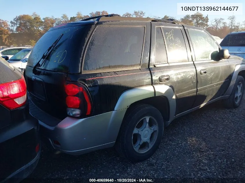 2006 Chevrolet Trailblazer Lt VIN: 1GNDT13S962144677 Lot: 40659640