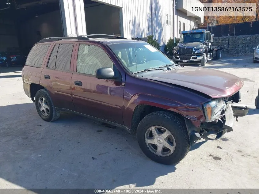 1GNDT13S862163575 2006 Chevrolet Trailblazer Ls