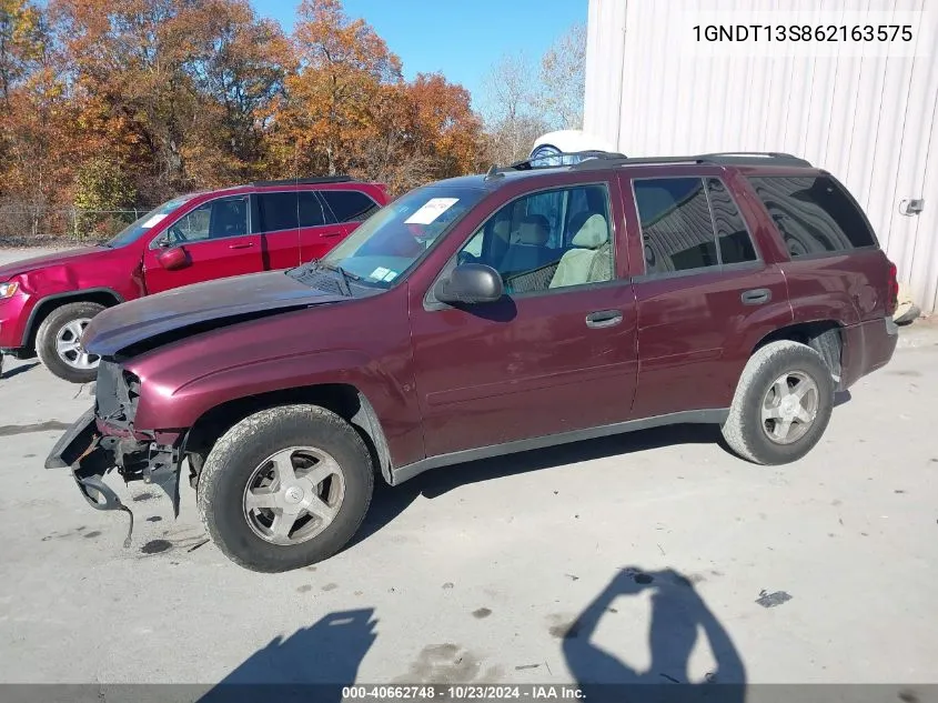 2006 Chevrolet Trailblazer Ls VIN: 1GNDT13S862163575 Lot: 40662748